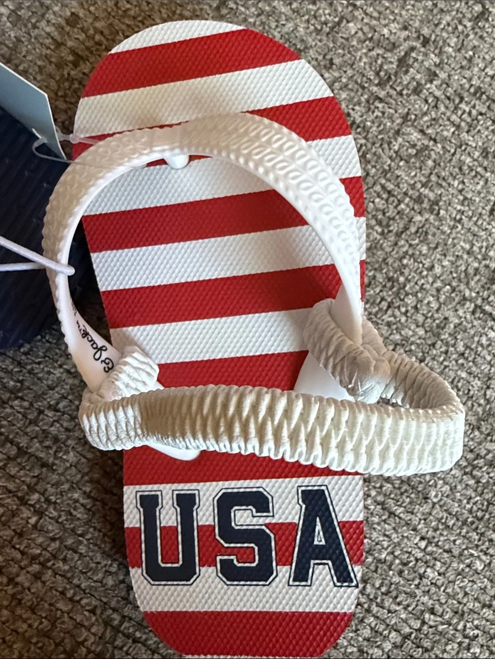 Cat & Jack Red, White & Blue USA Kids' Flip Flop Sandals